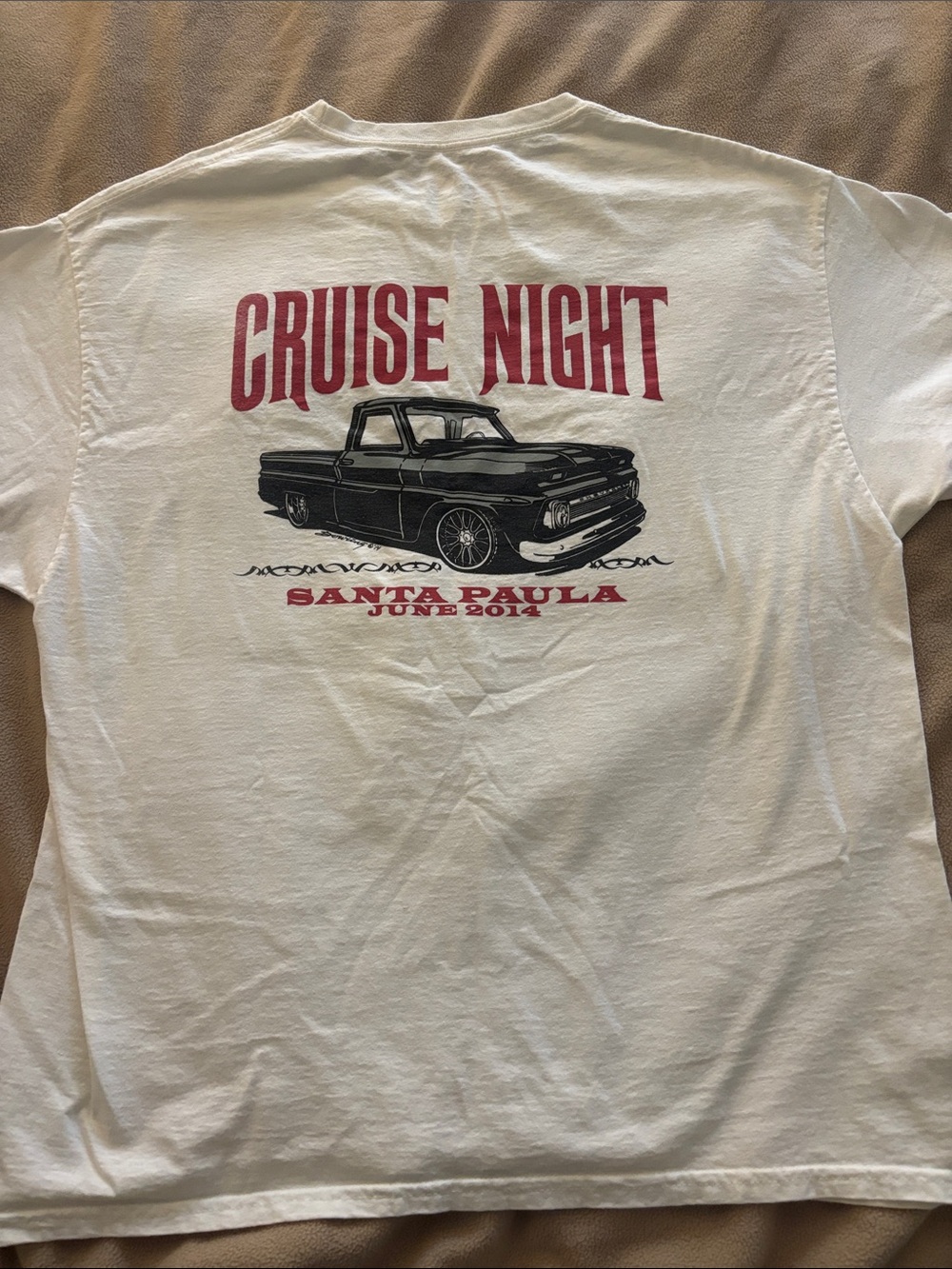 Incredible Chevrolet Santa Paula California 2014 Cruise Night Unisex Tee Shirt